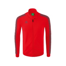 Erima Sportjacke Essential Team Tracktop - bequem, Rippbündchen, Seitentaschen - rot/grau Herren